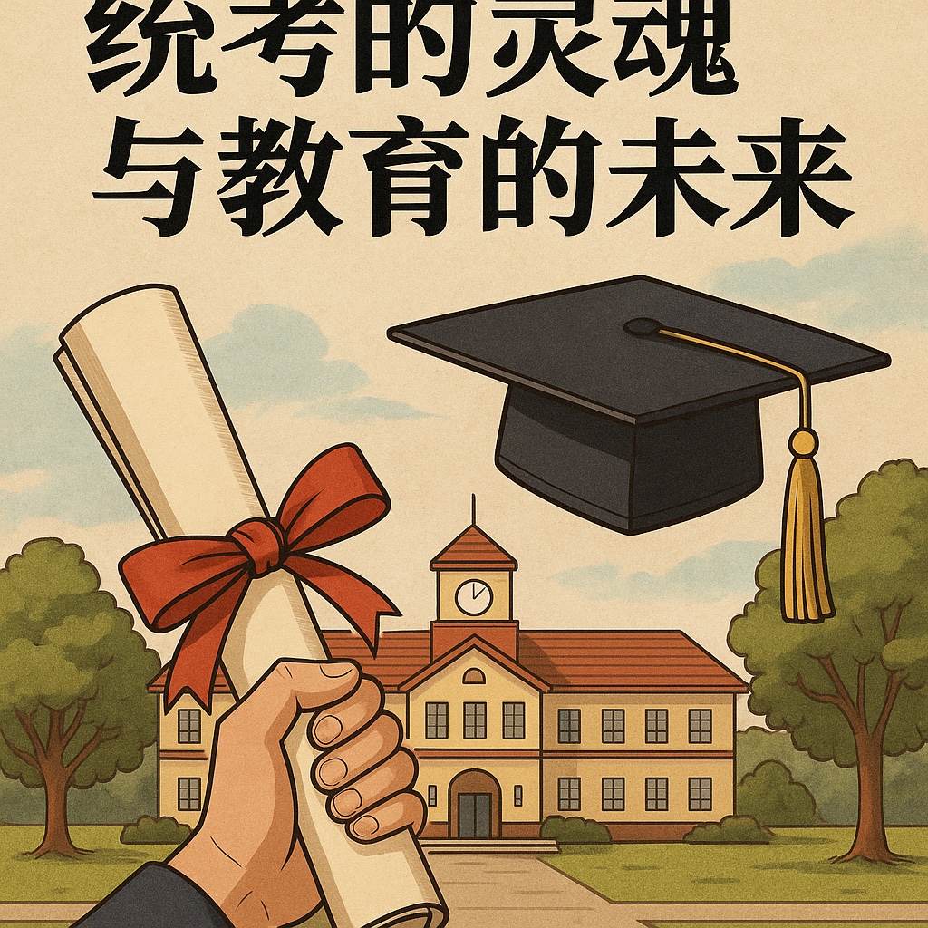 〈统考的灵魂与教育的未来〉原文照片；隨2025.09.21文章收錄